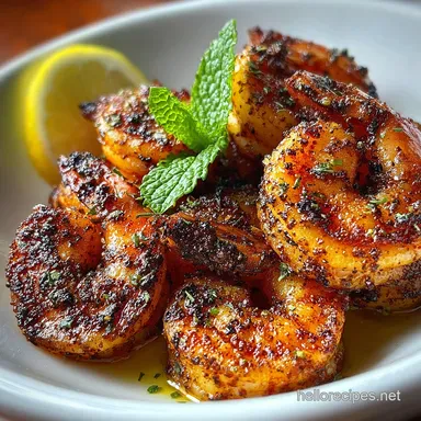 Blackened Shrimp Pan-Seared Ready in 20 Minutes Recipe Card