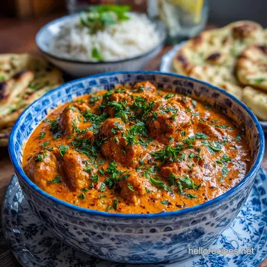 Quick Butter Chicken Recipe for 4 Servings Recipe Card