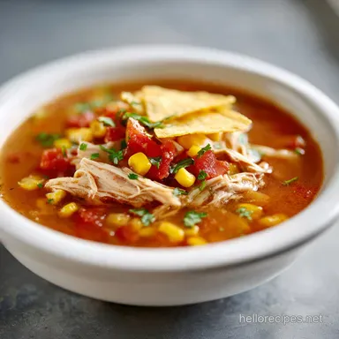Chicken Taco Soup Recipe in 30 Minutes Recipe Card