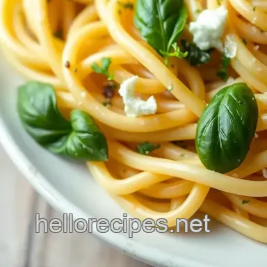 Easy & Cozy Quick Creamy Pasta with Fresh Herbs: My Family's Favorite Recipe Recipe Card