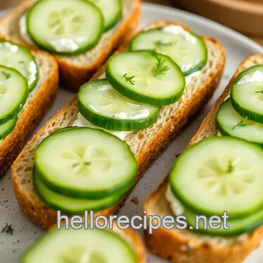 Easy & Refreshing Quick Cucumber Sandwiches for Delightful Tea: Perfect for Any Gathering Recipe Card