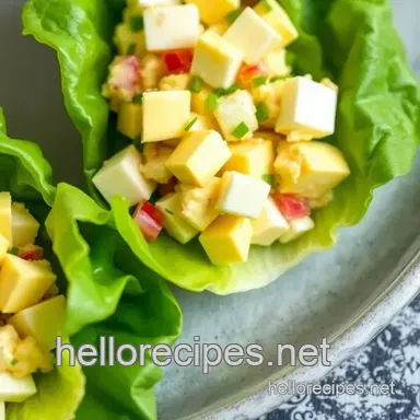 Quick Egg Salad Lettuce Wraps in 22 Minutes: A Family Favorite! Recipe Card