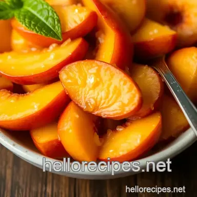 How to Make Quick Fresh Peaches Juicy Summer Bliss: My Easy Delight! Recipe Card