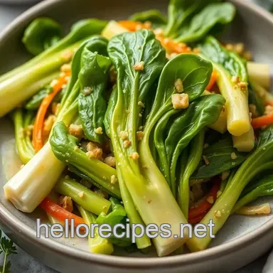 Quick Garlicky Bok Choy: How to Cook It Like a Pro! Recipe Card