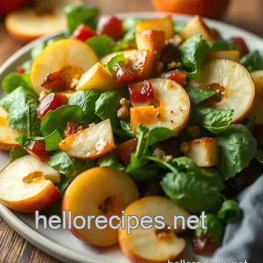 How to Make a Crisp Quick Honeycrisp Salad with Maple Vinaigrette Recipe Card