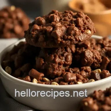 Quick & Irresistible Chocolate No-Bake Oatmeal Cookies Recipe Recipe Card
