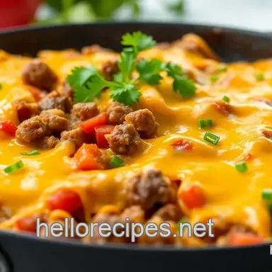 Ultimate Easy Quick One-Pan Beef Skillet with Cheese: 10-Minute Comfort