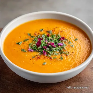 Quick Oven Roasted Veggie Soup for 4