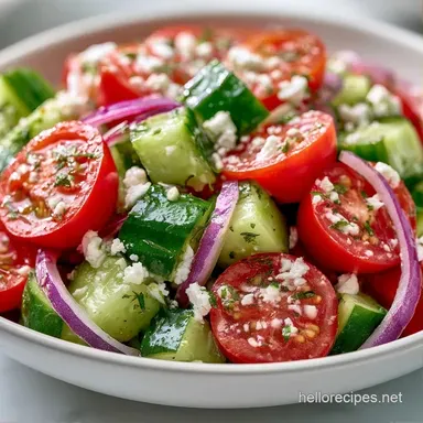 Quick Summer Side Salad in 15 Minutes Recipe Card