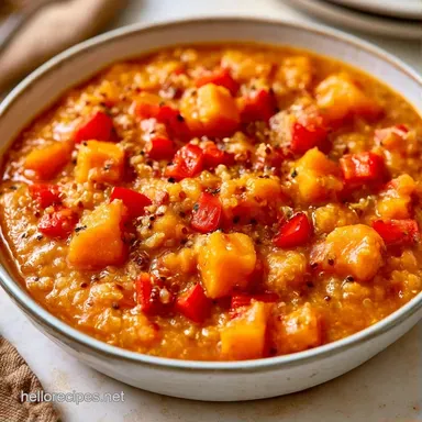 Quinoa Sweet Potato Chili for 6 Servings Recipe Card
