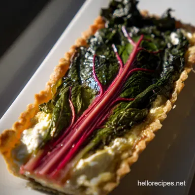 Rainbow Chard Ricotta Tart A Taste of Tuscany Recipe Card
