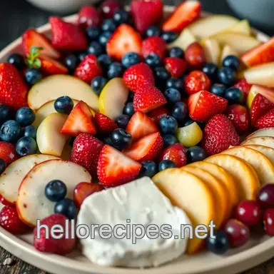 My Colorful Rainbow Fruit and Cheese Platter: A Delightful Sharing Experience Recipe Card