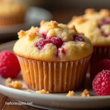 Best Raspberry Crumb Muffins Recipe Tender Buttery Recipe Card