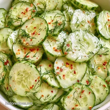 Quick Refrigerator Dill Pickles Recipe Card