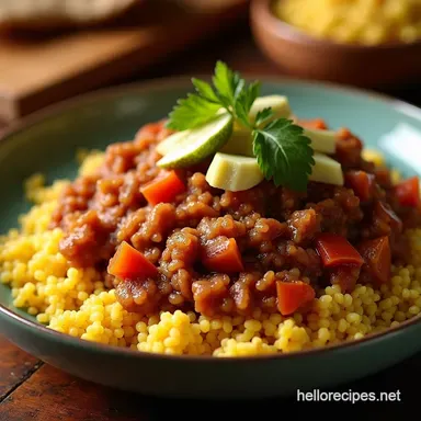 The Homestyle Hero Rich Tangy Mexican Picadillo Recipe Card