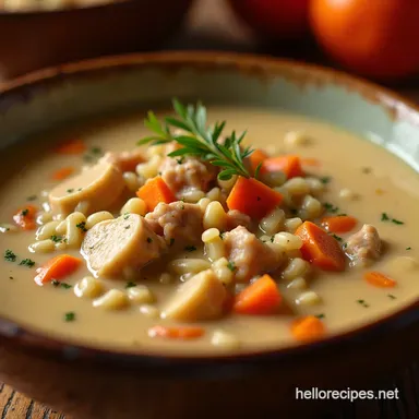 The Ultimate Rich Creamy Turkey and Wild Rice Soup Recipe Recipe Card