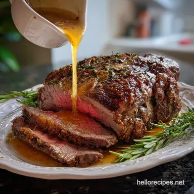 Au Jus: The Best Roast Beef Au Jus Gravy Recipe Recipe Card