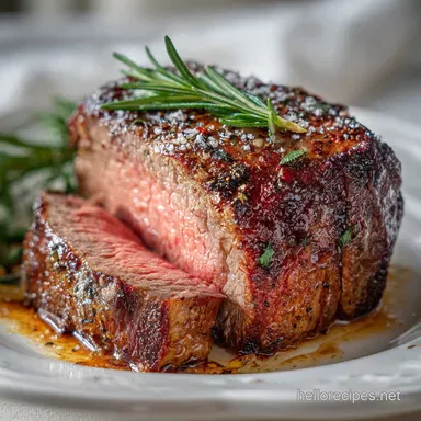 Roasted Beef Tenderloin Recipe: Slow-Roasted & Oven-Finished Recipe Card