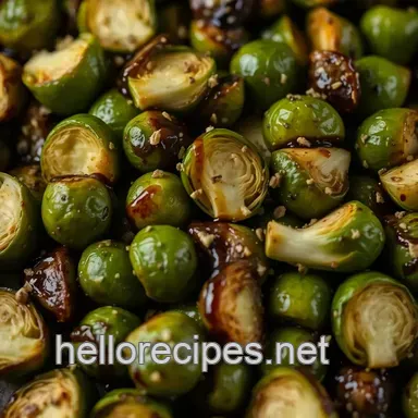 How to Cook Brussels Sprouts: Easy Roasted Recipe with Balsamic Glaze Recipe Card