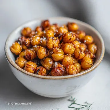 Healthy High Protein Low Fat Snack with Roasted Chickpeas That: Smoky Shatter Crisp Recipe Card