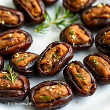 Easy Roasted Stuffed Dates My GoTo Holiday Appetizer Recipe Card