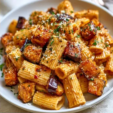 Roasted Eggplant Pasta