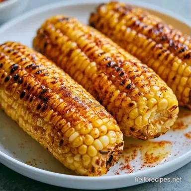 Roasted Sweet Corn Recipe in 25 Minutes Recipe Card
