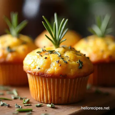 Foolproof Savory Rosemary Cheese Muffins Recipe Quick Bake Recipe Card