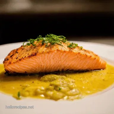 Easy Salmon Piccata Ready in 25 Minutes Recipe Card