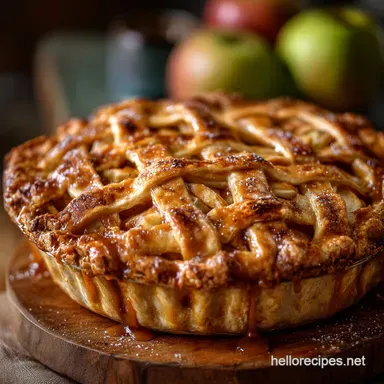 Salted Caramel Honeycrisp Apple Pie: The Flakiest Autumn Showstopper Recipe Recipe Card