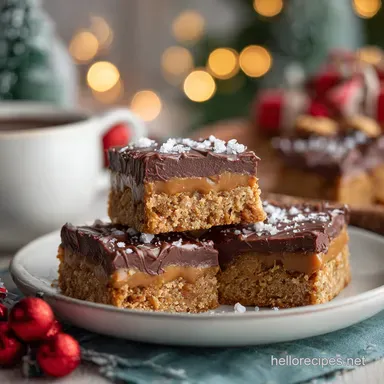 santas peanut butter cookie bars: Easy Holiday Treat Recipe Card
