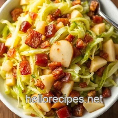 My Family's Favorite Brussels Cabbage Recipe: Sautéed with Bacon & Apple Recipe Card