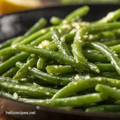 Cooking Fresh Green Beans Lemon Garlic Bliss