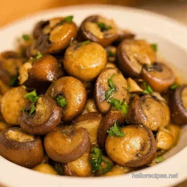 Garlic Butter Sauteed Mushrooms Ready in 15 My GoTo Recipe Recipe Card