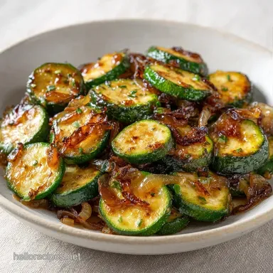 15-Minute Saut&eacute;ed Zucchini Recipe Card