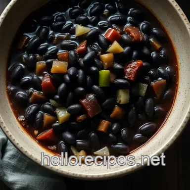 Savor the Tropics: Easy Cuban Black Bean Recipe for Cozy Dinners Recipe Card