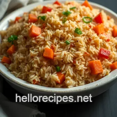 Savory Brown Basmati Rice Pilaf: A Fragrant Middle-Eastern Delight Recipe Card