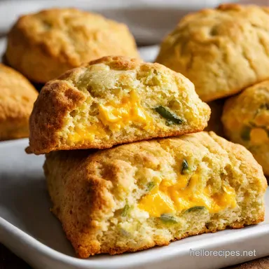 Savory Breakfast Cheddar Chive Scones Recipe Recipe Card
