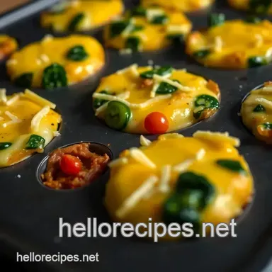 Savory Egg Bites Muffin Tin: A Quick & Easy Breakfast Delight Recipe Card
