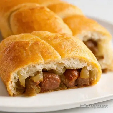 Savory French Onion Sausage Rolls Ooh La La Delicious
