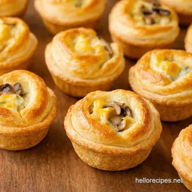 Savory Mushroom Puff Pastry Bites My Easy Gruy&egrave;re Tartlets Recipe Card