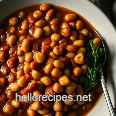 Savory Pinto Beans Recipe: Warm and Smoky Charro Beans Delight Recipe Card