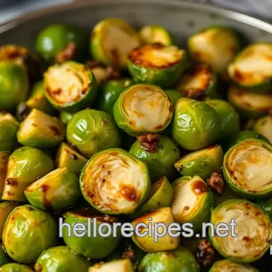 Easy Savory Brussels Sprouts Recipe with Balsamic Glaze