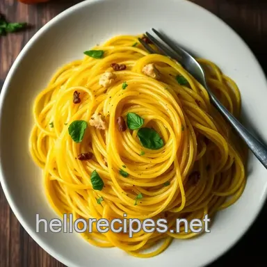 Easy & Savory Spaghetti Squash Delight: My Go-To Herb-Glazed Recipe Recipe Card