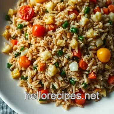 Nutty & Flavorful Wild Rice Recipe: Savory Pilaf with Fresh Veggies Recipe Card