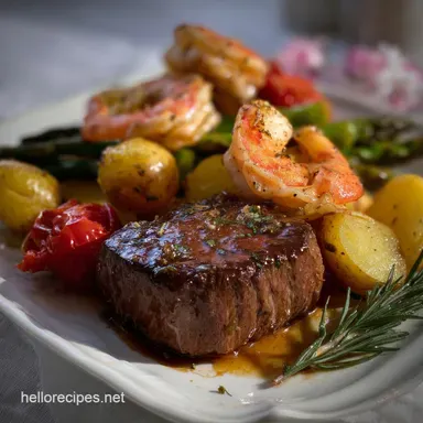 48 New Years Eve Easy Dinner: 30-Minute Steak & Shrimp Recipe Card