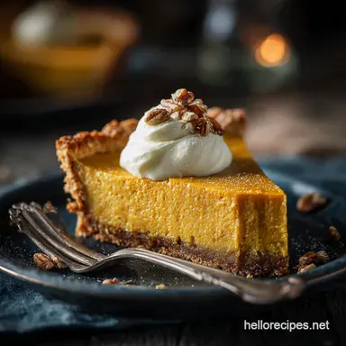 Creamy Pumpkin Pie Recipe: The Silkiest, Spiced Thanksgiving Dessert Recipe Card
