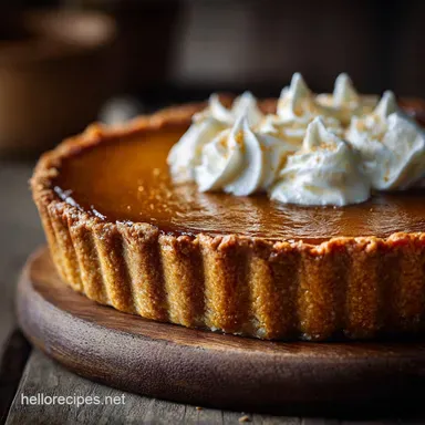 Pumpkin Pie: The Ultimate Silky Smooth Classic Holiday Pie Recipe Recipe Card