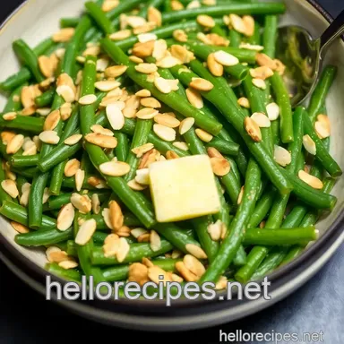 Simply Elegant Green Beans Almondine: A Family Favorite! Recipe Card