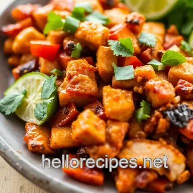 Sizzlin' Chicken Fajitas: An Easy Weeknight Fajita Recipe Recipe Card
